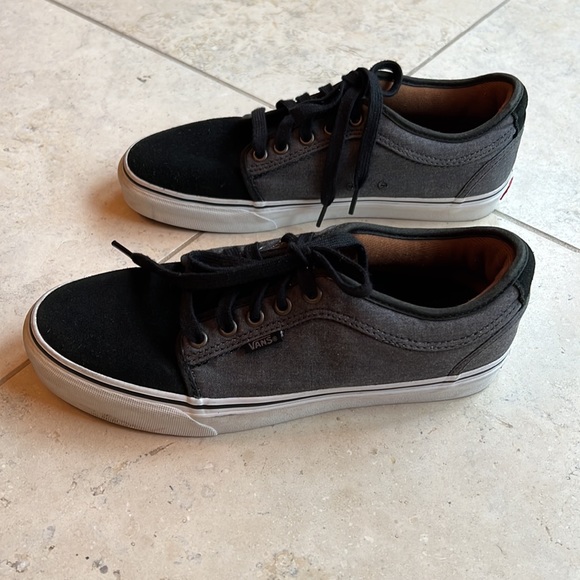 Vans Mens Size 8 black And Gray Shoes - Picture 2 of 5
